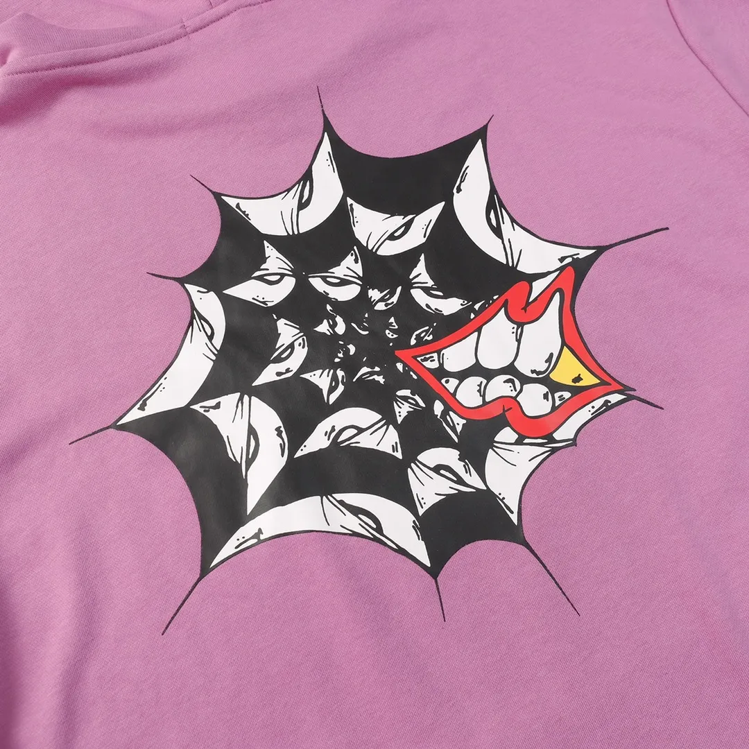 P240 Cross-border model, please do not place an order if you are pursuing quality -Chrome Hearts/Chrome Hearts 23ss graffiti spoof lips👄 printed hooded sweatshirt -High weight, high density and high quality. The wool is soft, delicate and skin-friendly. It feels soft and silky. It has excellent warmth and skin-friendly properties.